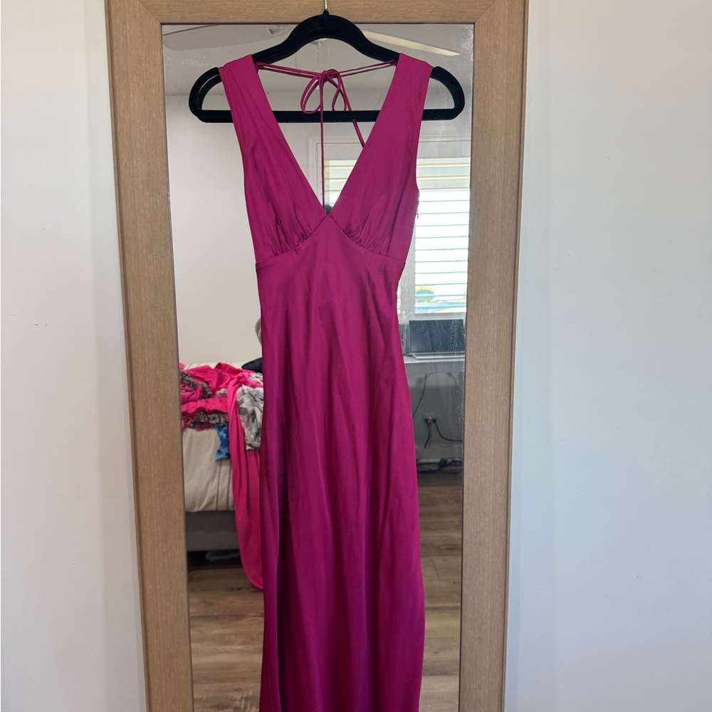 Abercrombie & Fitch Vibrant Pink Prom Dress